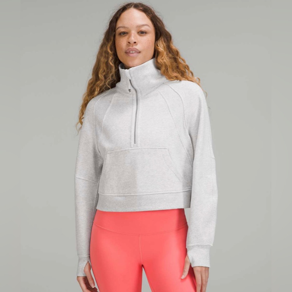 New with Tags - Lululemon - Oversized Funnel Neck Scuba Hoodie Light Gre…